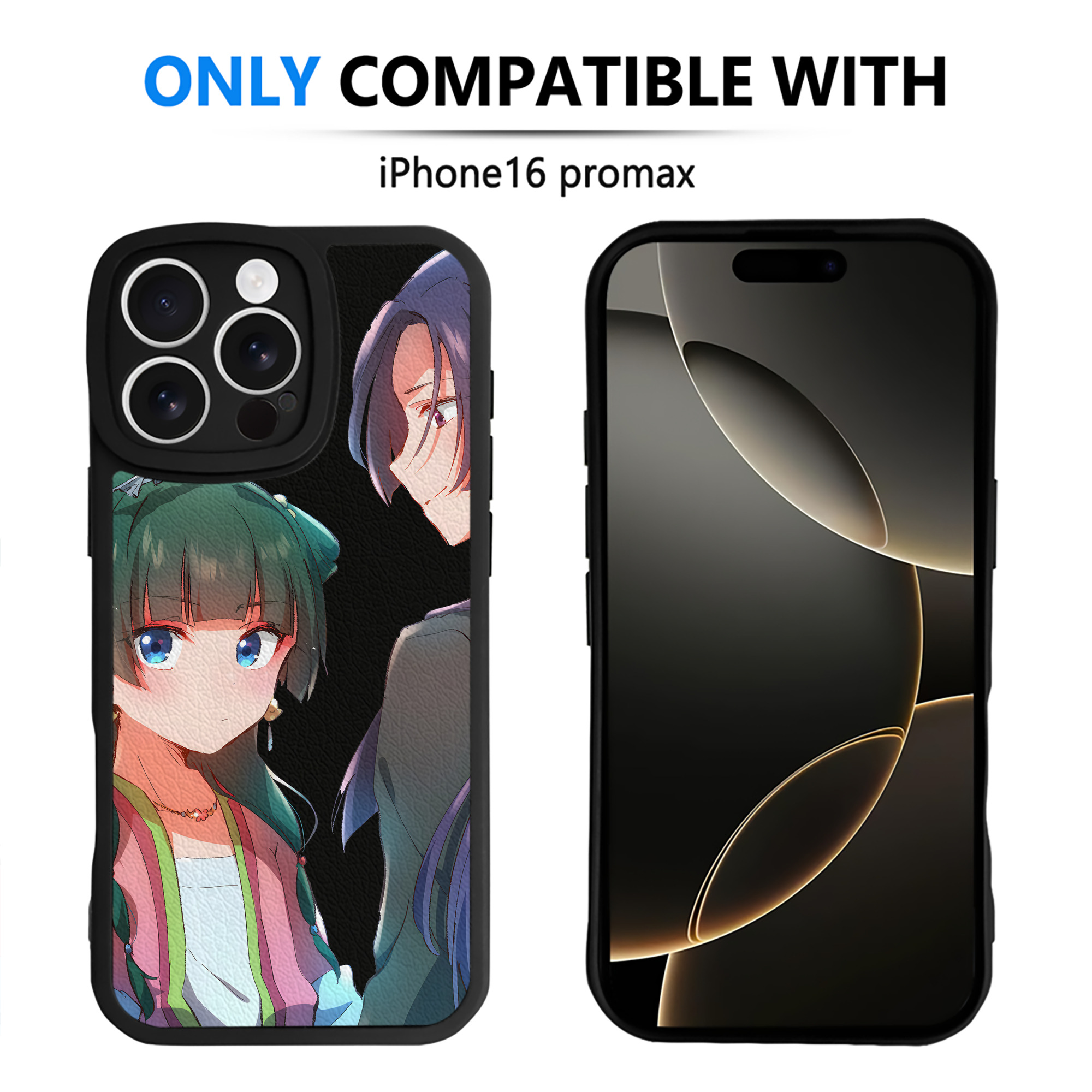 （画像用） 薬屋のひとりごと The Apothecary Diaries 【iPhone 16シリーズ対応】シリコンスマホケース（レザー調） 材質：シリコン